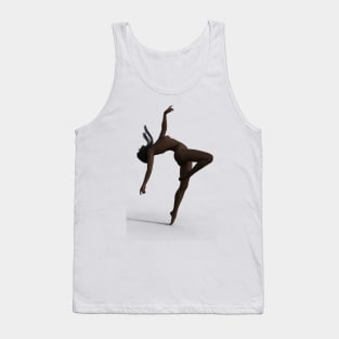 Graceful Rhythms - Dancing Female Silhouette Tank Top